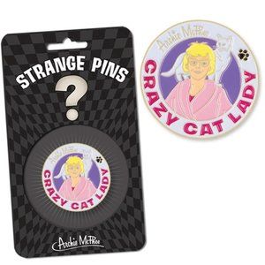 New In Package "Crazy Cat Lady" Pin Brooch by Archie McPhee Hot Topic